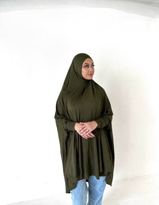 Dark Khaki Green Jilbab