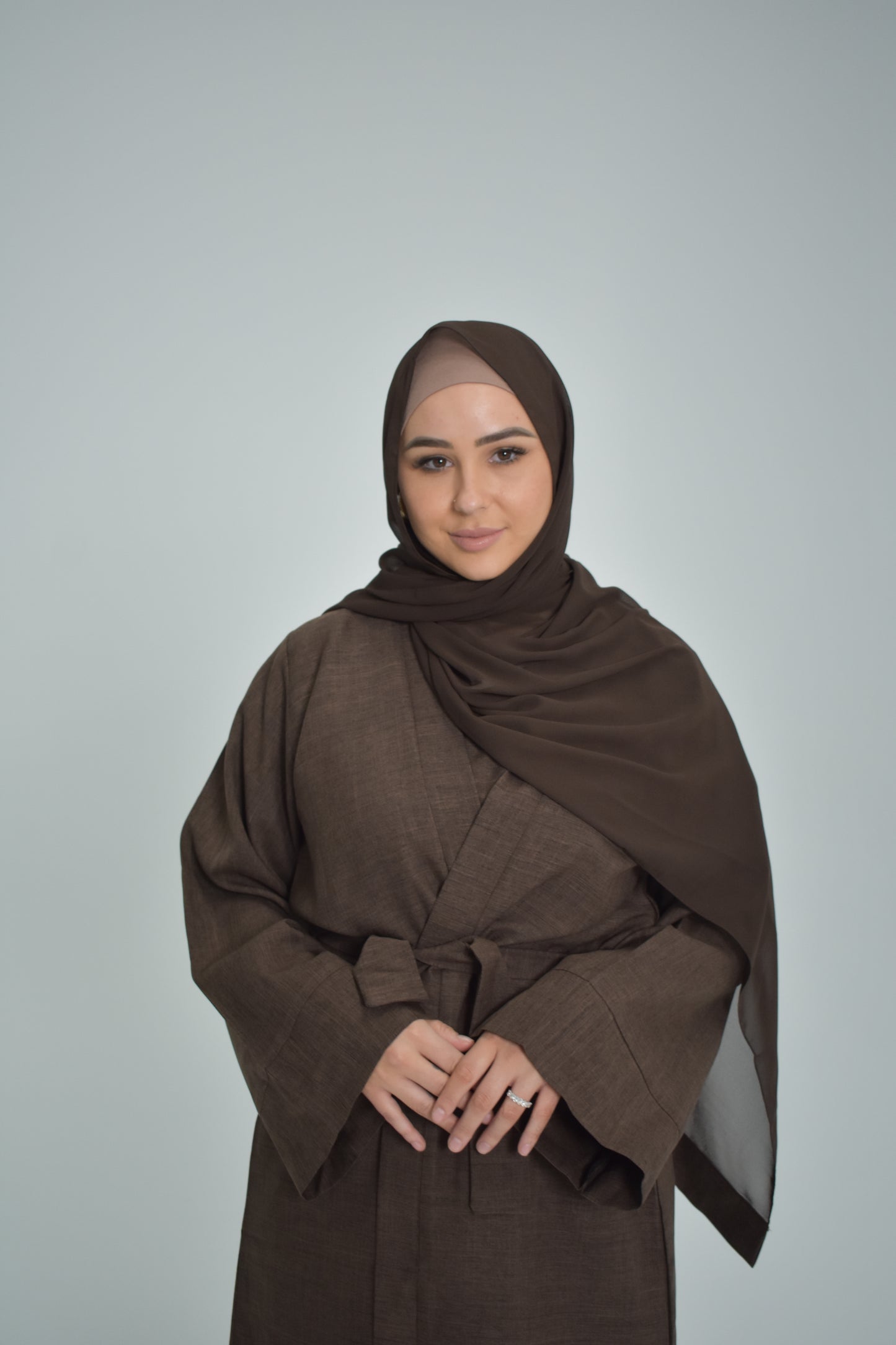 Zayna Linen 4 piece Abaya Set