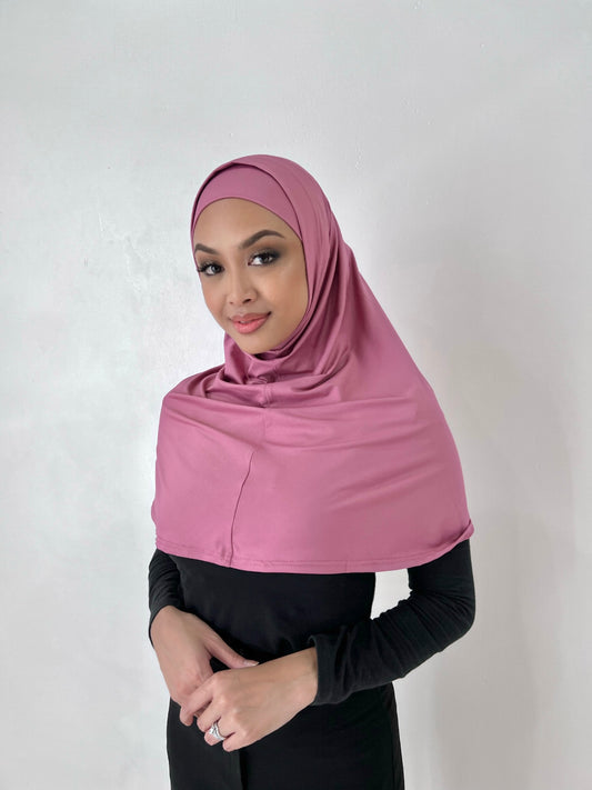 Pink Two Piece Amira Hijab Set
