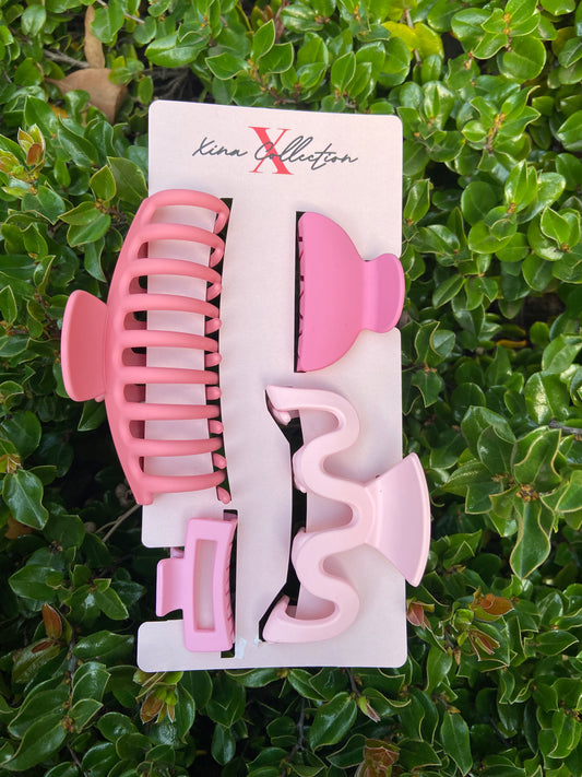 Pink Claw Clips Pack